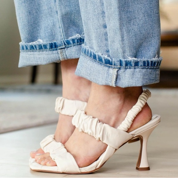 Sam Edelman Marlena Ivory Padded Heels- size 7.5 - Picture 3 of 8